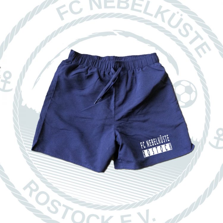 BADESHORT "NEBELKÜSTE" BLAU