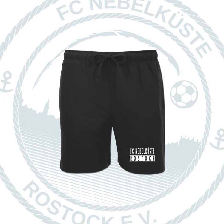 BADESHORT "NEBELKÜSTE" SCHWARZ
