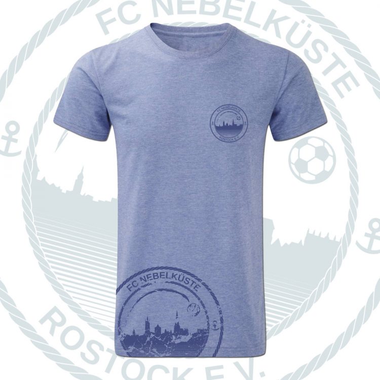 T-SHIRT "NEBELKÜSTE" BLAU